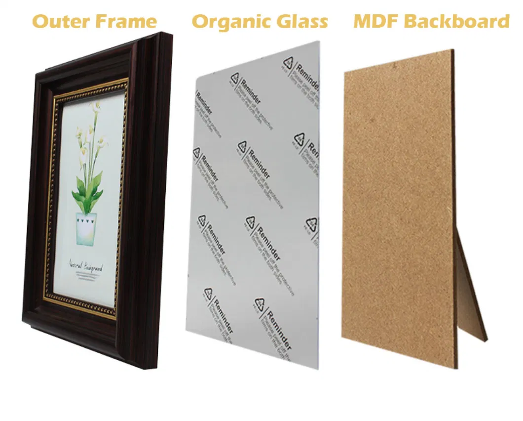 China Factory Wholesale PS Foam Photo Frame Plastic PVC Picture Frame