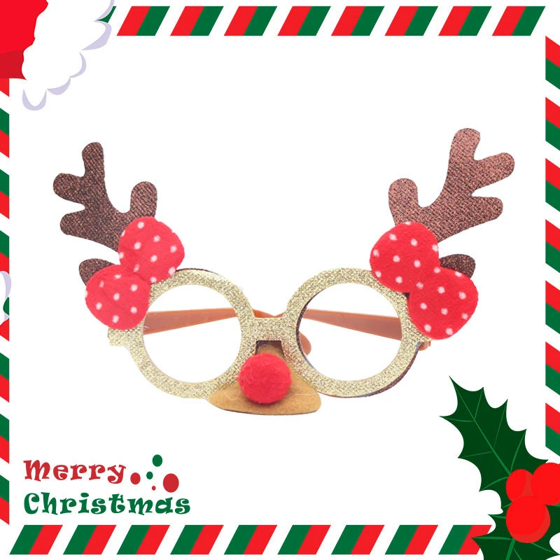 Christmas Decoration Glasses Children Snowman Eyeglass Frame