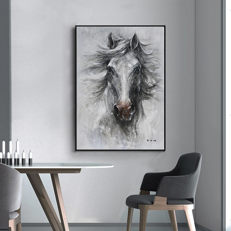 Abstract Animal Horse 2 Piece Set Frame Picture Modern Canvas Wall Art Print Custom Cheap Home Room Decor Oil Painting Art