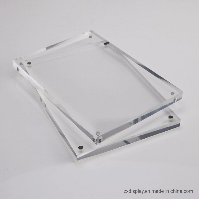 Clear Plexi Glass Picture Frame magnet Acrylic Photo Frame