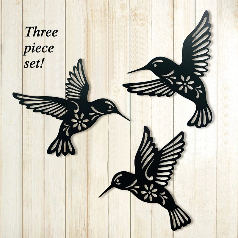 Decoration Hanging Hummingbird Metal Wall Art Homedecor for Living Room