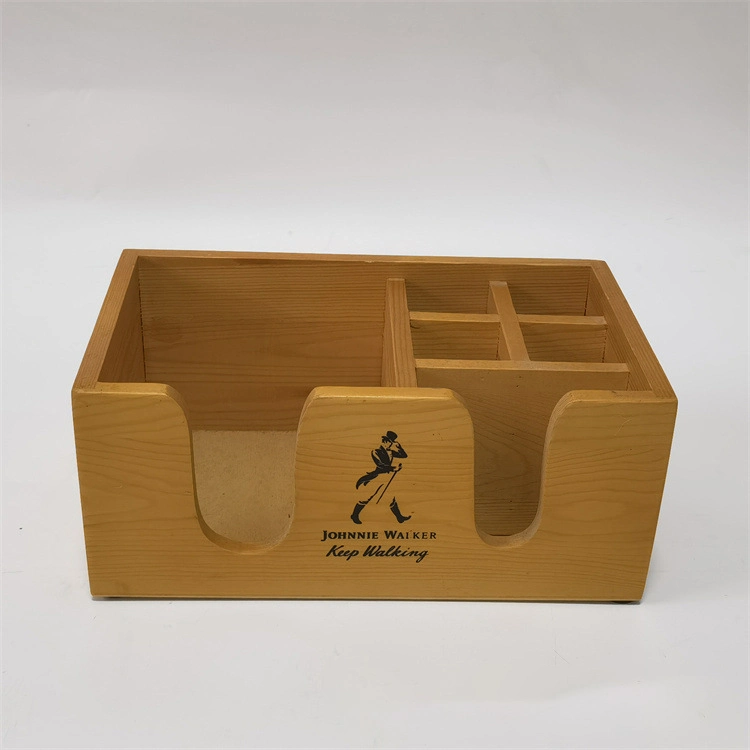 Custom Color Stain Finished Wooden Napkin Holder Black