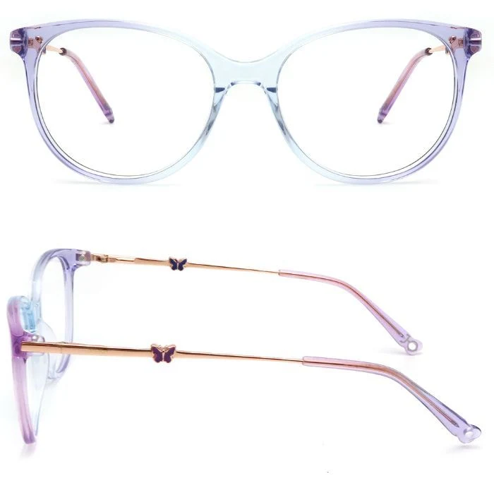 2024 New Style Cute Optical Spectacle Frame Durable Acetate Optical Frame for Teenagers