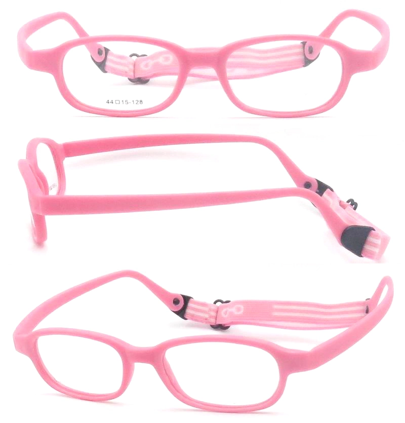 Baby Tr90 Optical Safety Eye Glasse Kids Plastic Optical Eyeglasses Frame with Cord