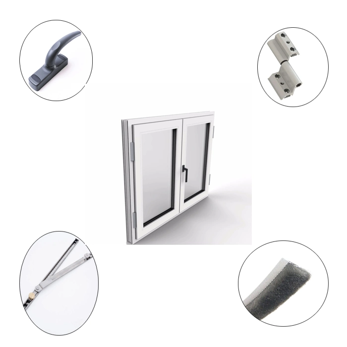 Impact Resistant UPVC Casement Window Frame