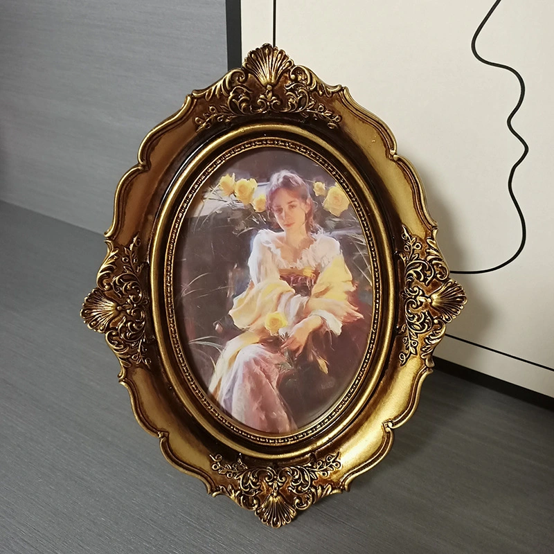 Baroque Home Decoration Custom Color Table Mini Resin Picture Photo Frame