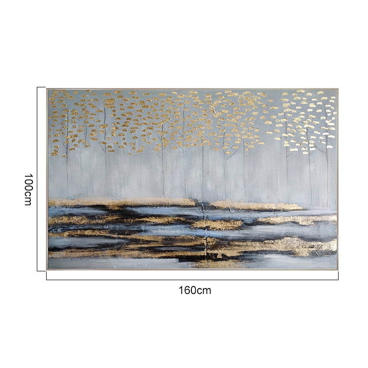 Landscape Canvas Art Oil Paintings Modern 100% Hand Painted Flower Tree Abstract Decoration