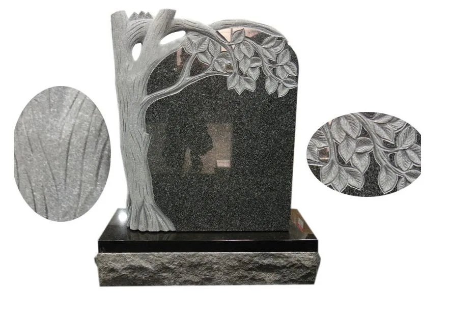 Natural Granite Stone Open Book Gravestone Memorial Plaques for Outside