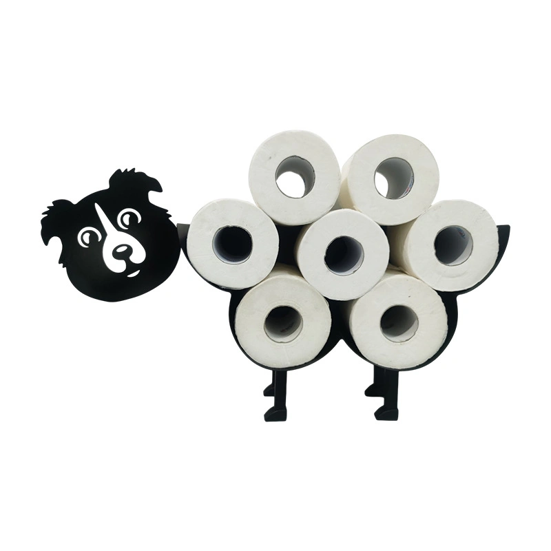 Bathroom Kitchen Toilet Paper Storage Organizer Pig Metal Tissue Holder