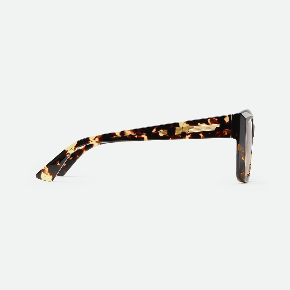 Yeetian Floral Havana Tortoise Eyeglasses Rectangular Prescription Frames Men Women