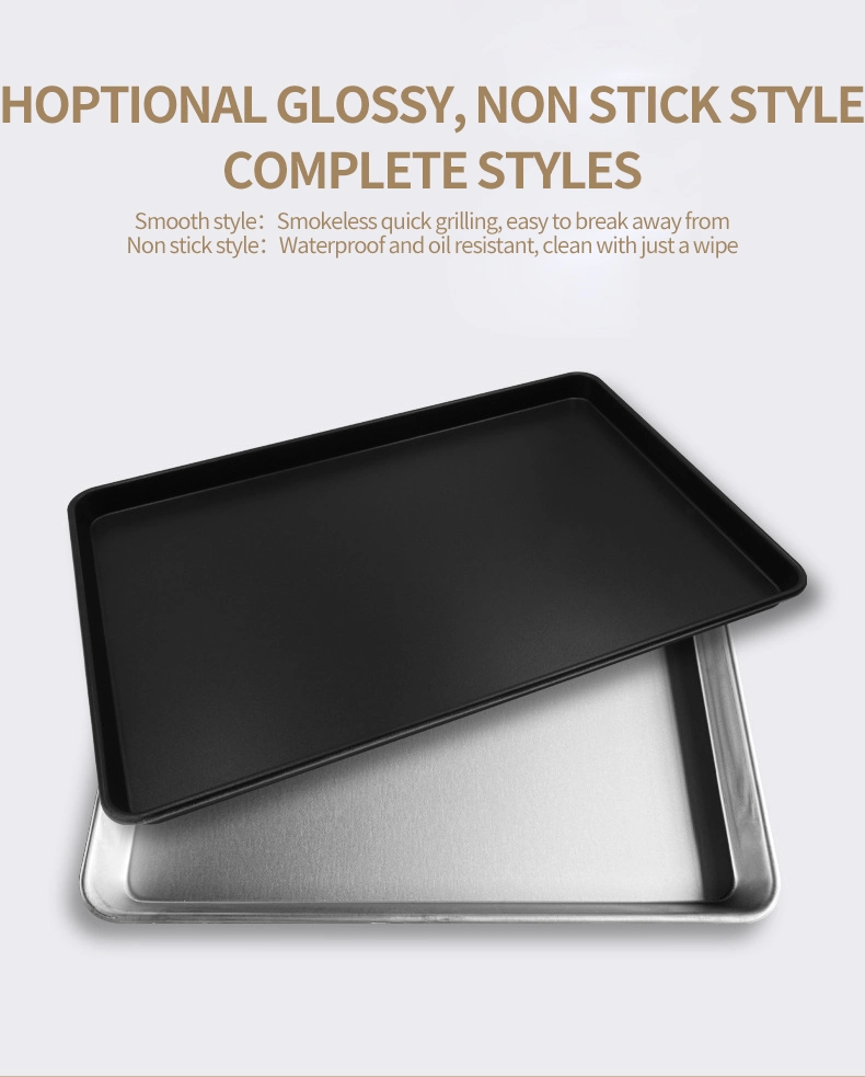 Premium Storage Rectangle Serving Tray for Baking Pan with Hollow Design Tray