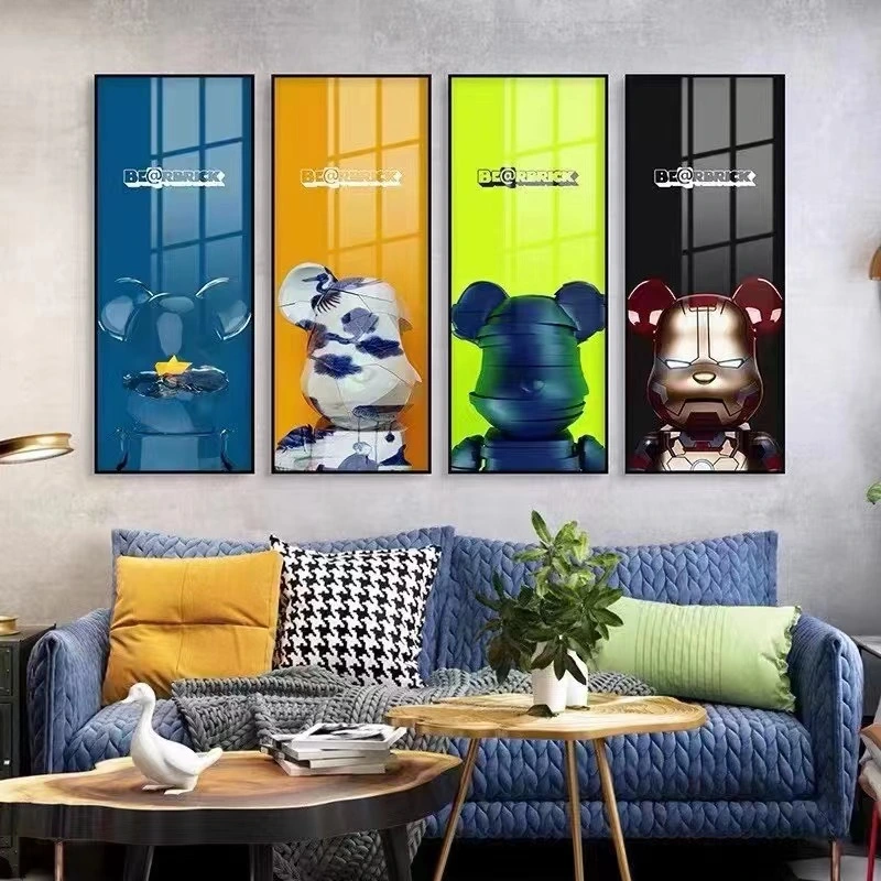 2021 Hotsale Bearbrick Design Printed Canvas Painting Decorative Wall Painting for Sale