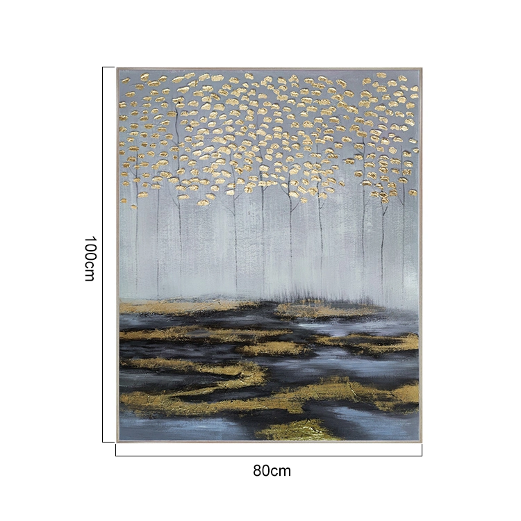 Landscape Canvas Art Oil Paintings Modern 100% Hand Painted Flower Tree Abstract Decoration