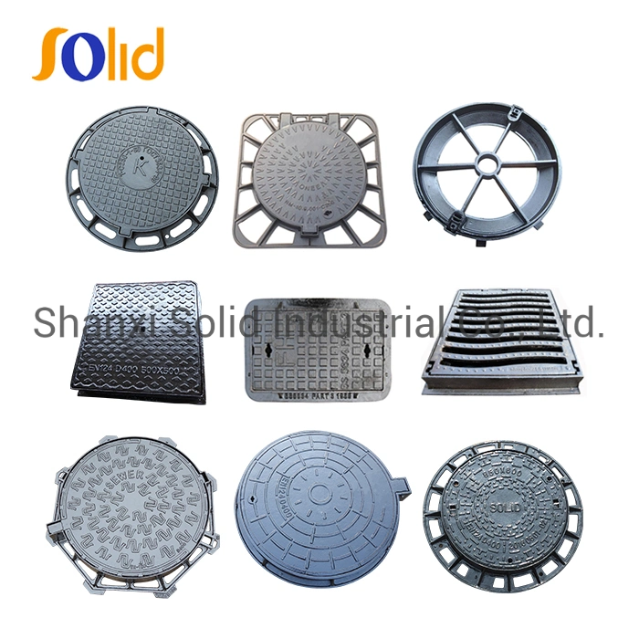 Ductile Cast Iron Square Double Sealed Manhole Cover and Frame