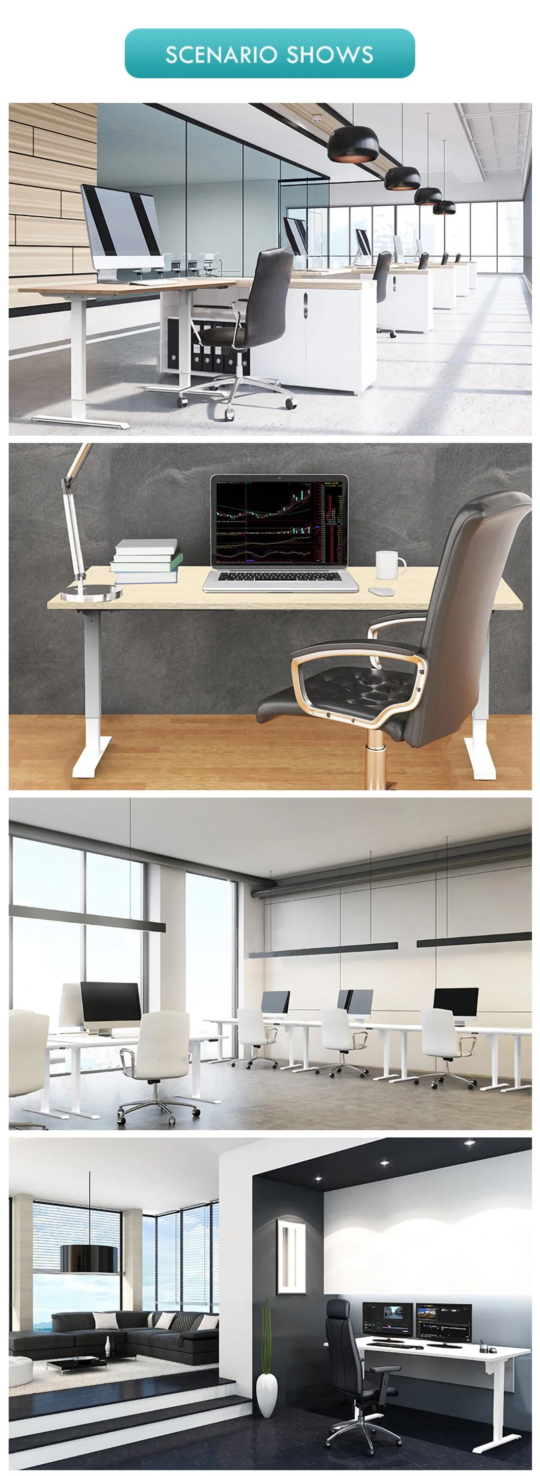 Richmat Df01s Height Adjustable Standing Desk Frame