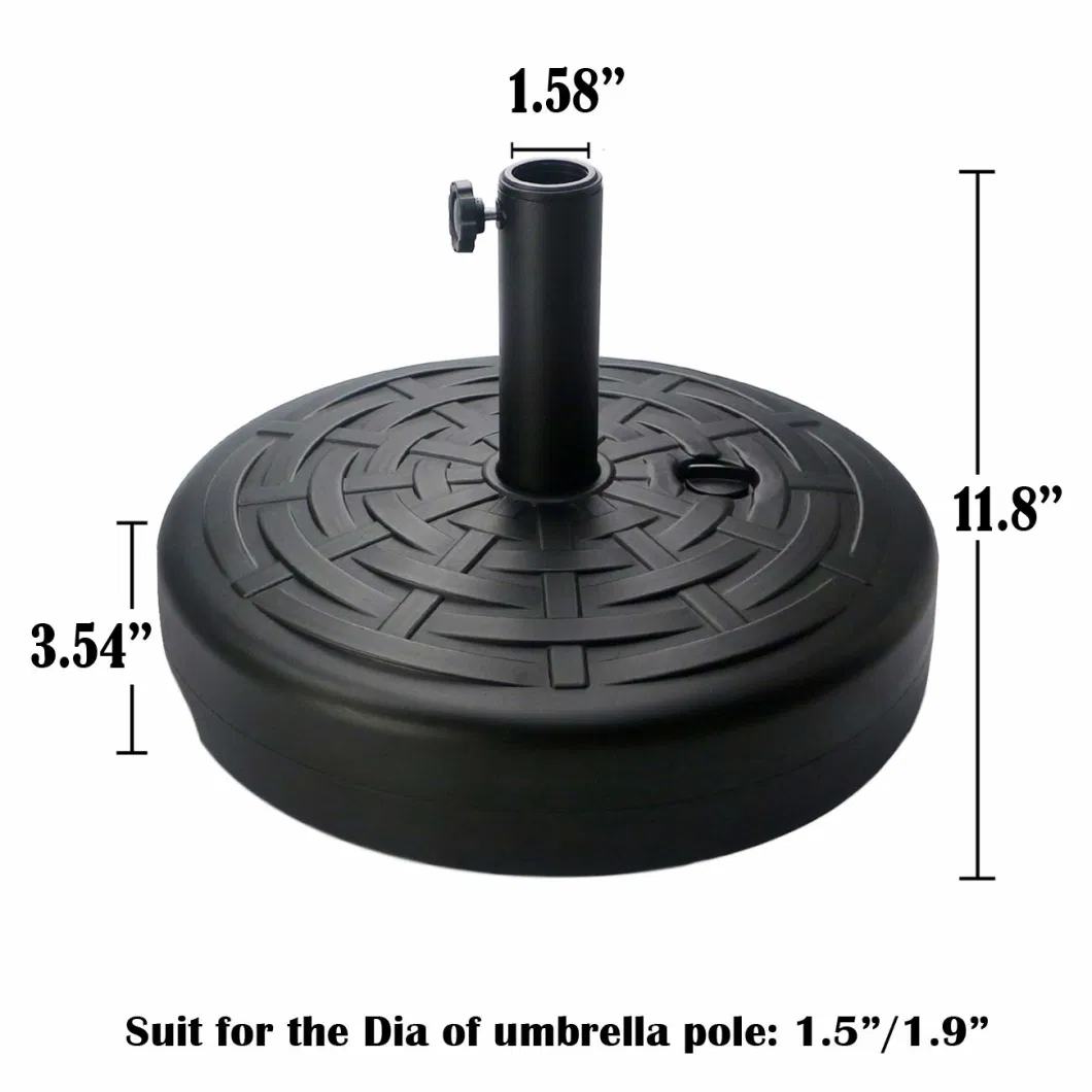 Water Filled Patio 14L Umbrellas &amp; Bases Umbrella Pole Base Umbrella Base