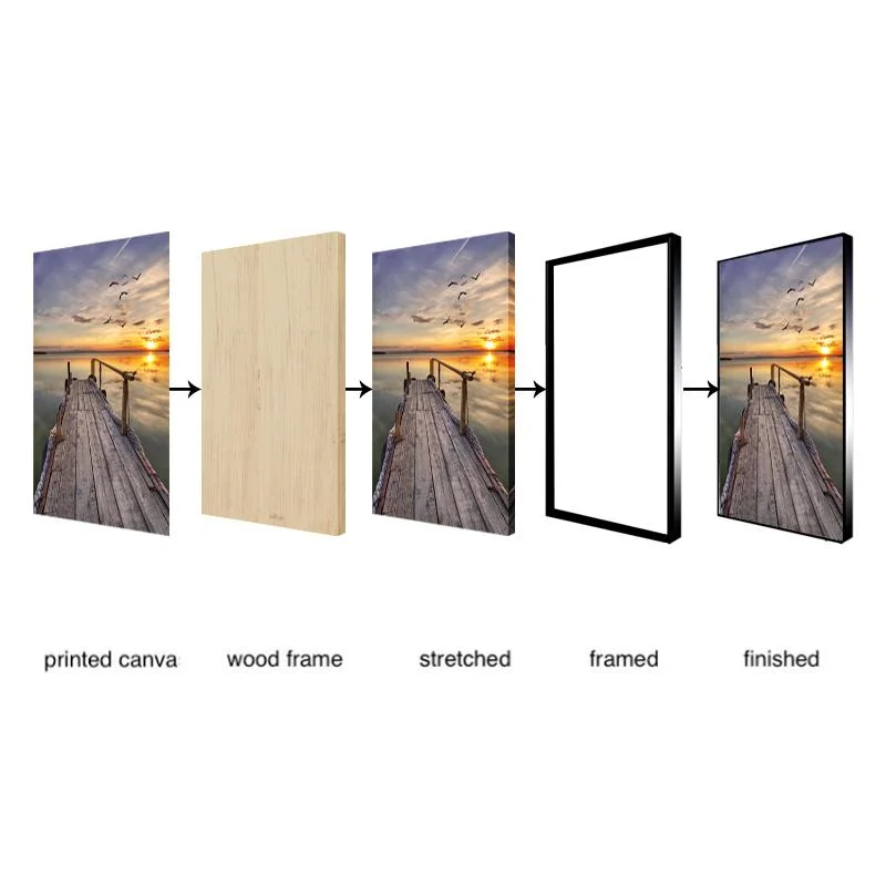 3 PCS Piece Canvas Wall Art Painting Cheap Home Decor Living Room Custom Framed Art Picture Simple Modern Inspirational Quotes