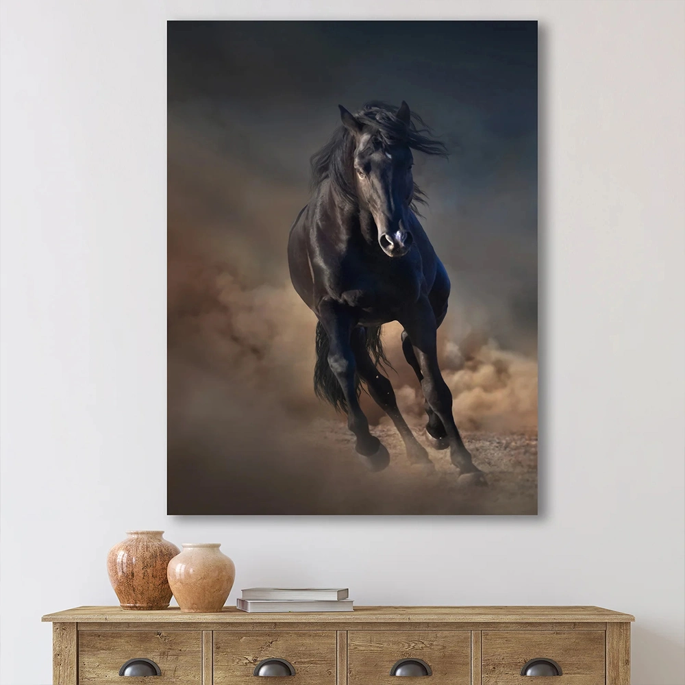 Wholesale Custom Horse Design Art Painting Canvas Home Decor Waterproof HD Print Ready to Hang Canvas Wall Art