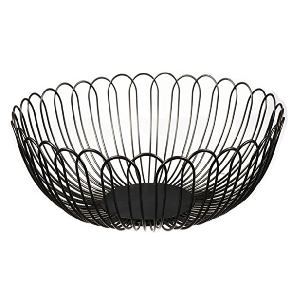 Metal Wire Fruit Bowl Storage Basket for Kitchen Organization