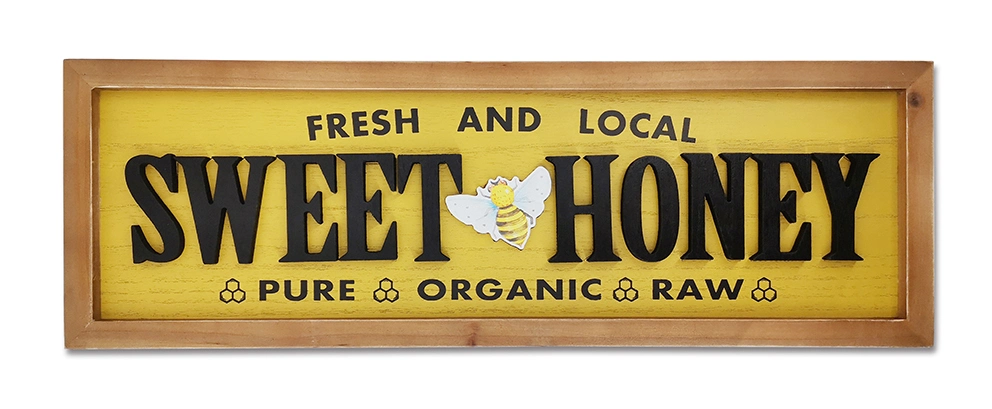 2023 New Design Sweet Home Honey Bee Wall Plaque