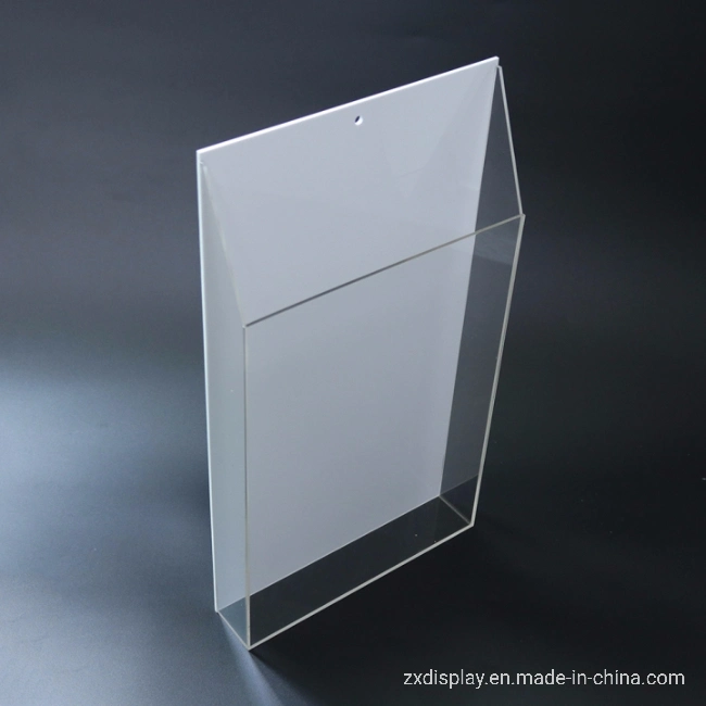 Indoor Wall Mounted Document Self Pickup Box Acrylic Brochure Holder