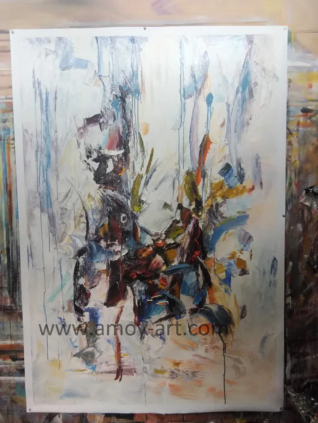 Large Canvas Art Abstract Oil Paintings by Handmade for Wall Decor