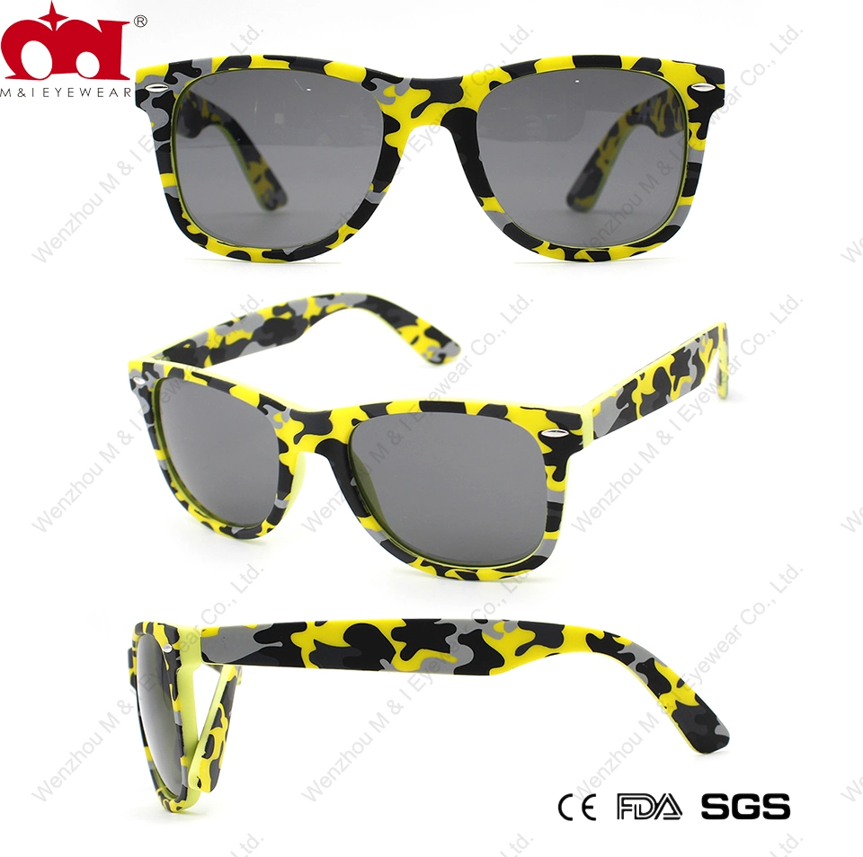 Multicolor Square Frame with Pattern Cute Funny Unisex Fashion Sunglasses (WSP20121)