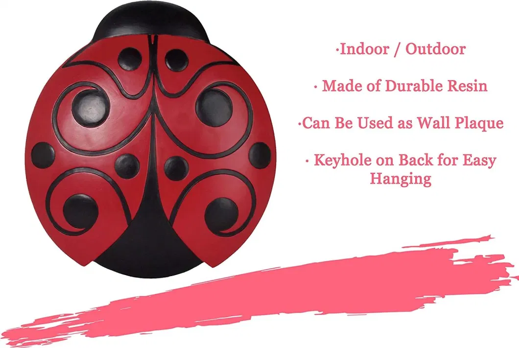 Ladybug Stepping Stone Decorative Stone for Garden