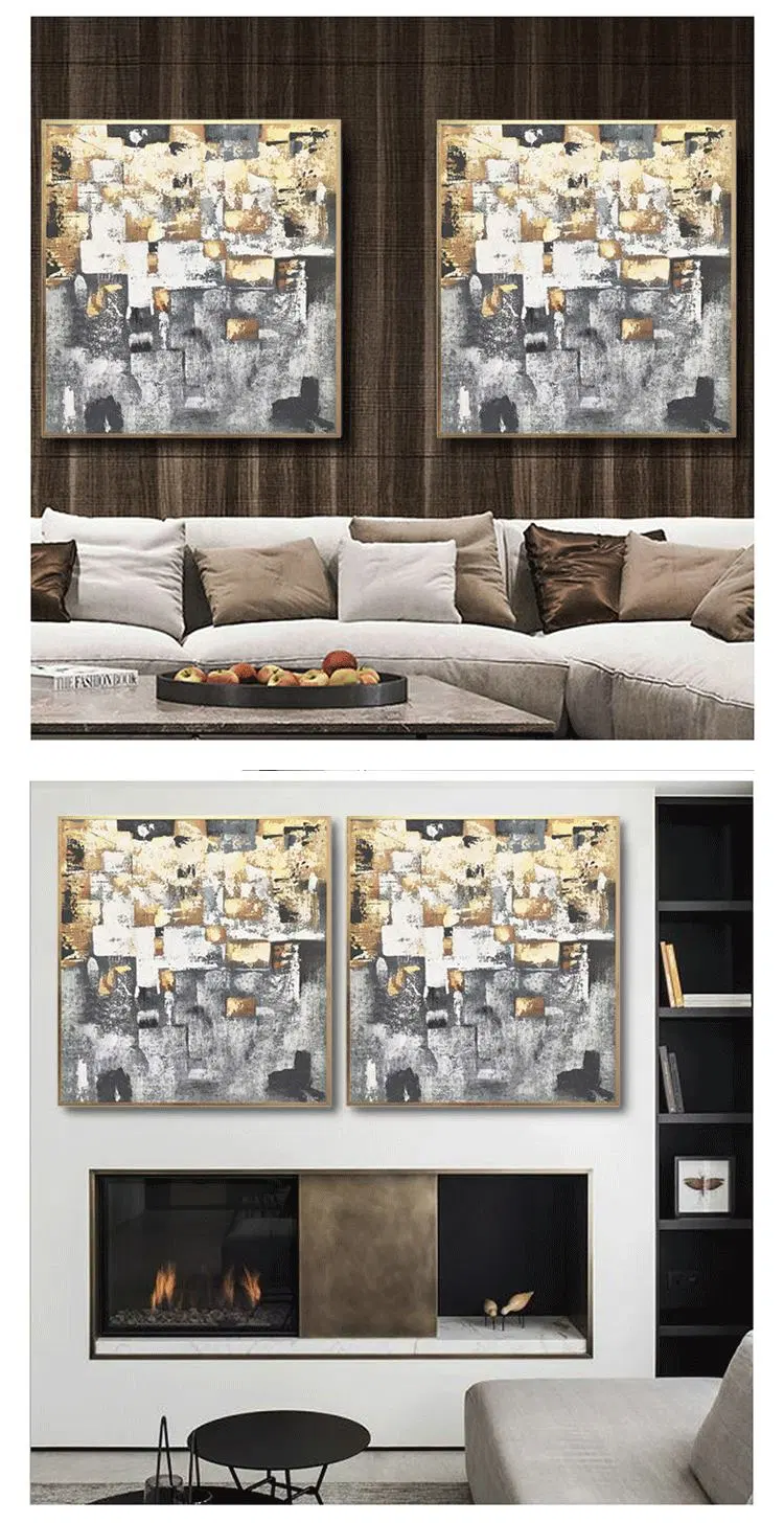 Nordic Abstract Art Hand Made Aluminium Pictures Large Living Room Bedroom Wall Oil Paintings