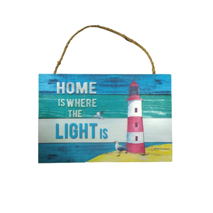 Wholesale Custom Print Bohemian Beach Welcome Home Decor Wood Wall Hanging