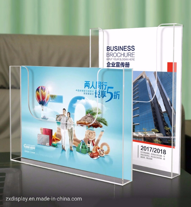 Document Dispenser Clear Plastic Rack Horizontal and Vertical A4 Handbill Acrylic Brochure Holder