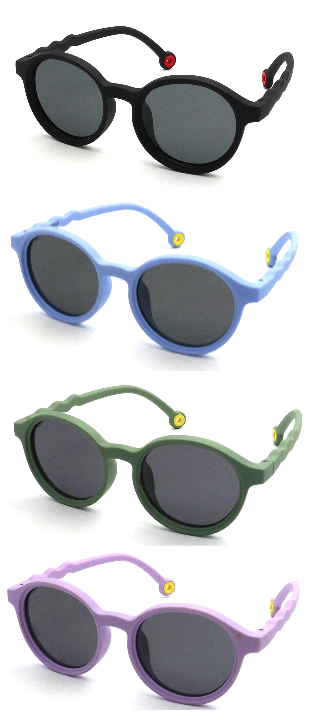 2023 New Girl Boys Cute Sunglasses Kids Outdoor Children Round Frame