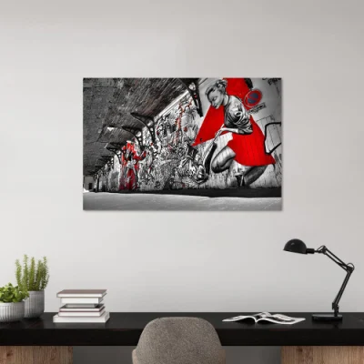 Amazon hot продажи стены Banksy Art Sexy характер граффити Стрит Giclee холсте картин Pop Art стены интерьер современного искусства в рамке для домашних апартаментах гостиная