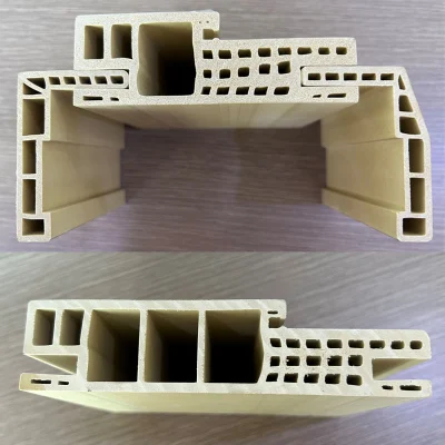 Белая/кремовая грунтовка WPC дверная рама для дома