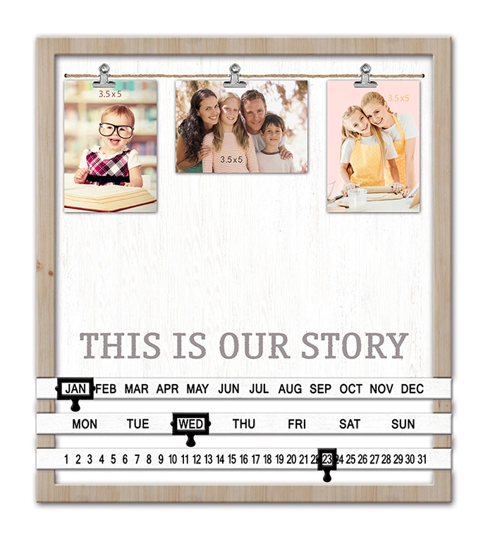 Family Picture Frame Adjustable Date Collage