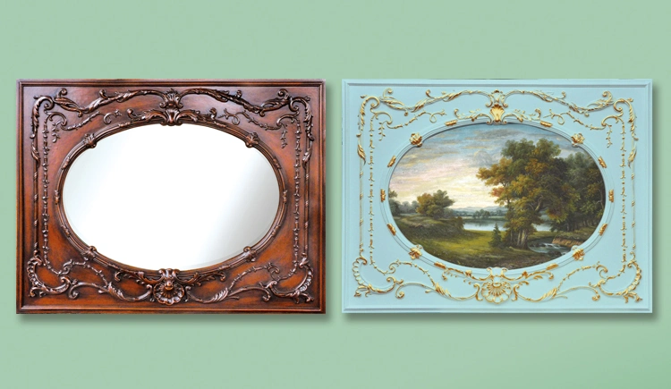 Polyurethane Mirror Frames Antique Colors Mirror Frame Photo Frame