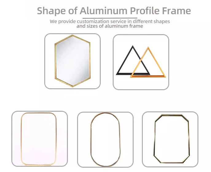 Aluminium Alloy Extrusion Photo Frame Light Luxury Round Frame