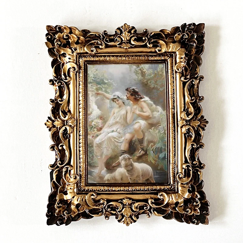 Antique Custom Color Table Decoration Baroque Resin Photo Frame