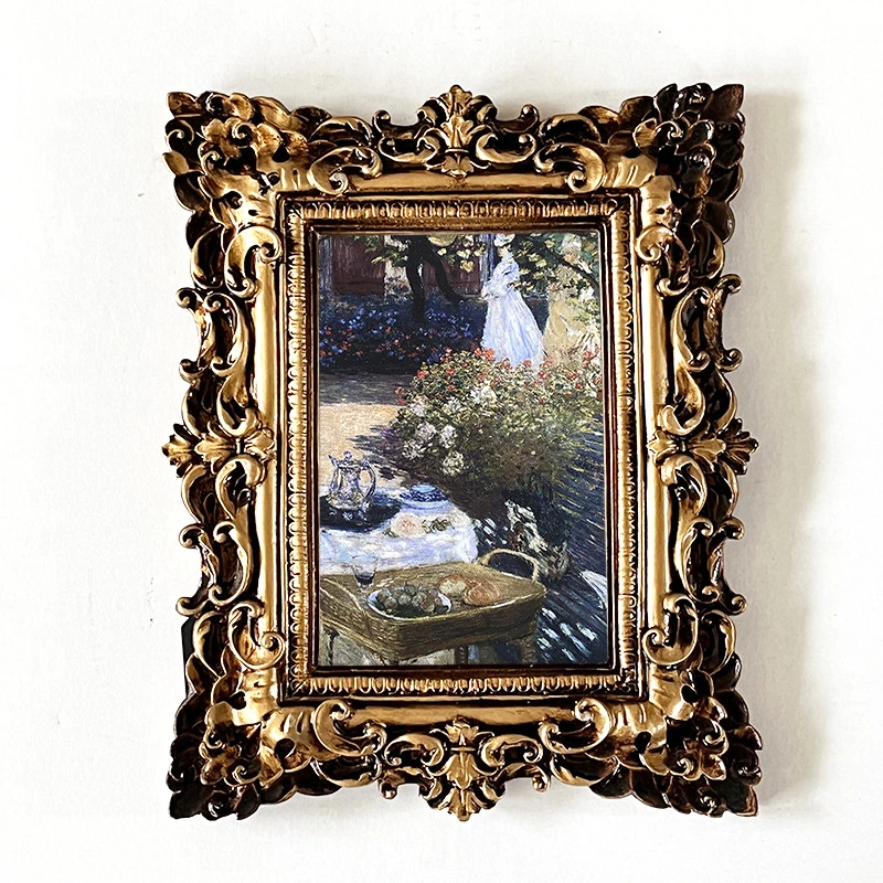 Antique Custom Color Table Decoration Baroque Resin Photo Frame