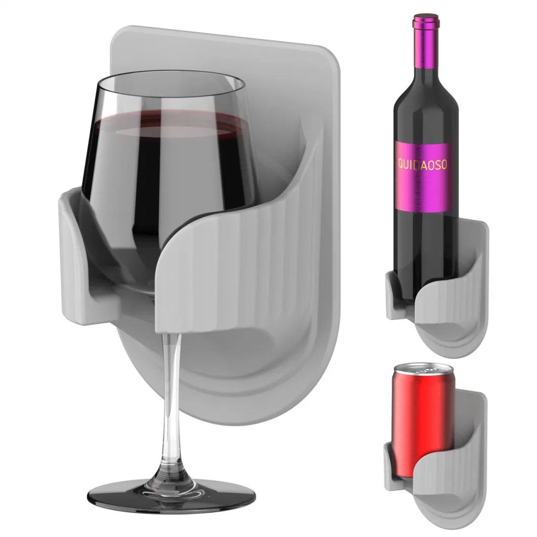 Wall-Mounted Cup Wine Glass/Beer/Can/Bottle/Beverage Holder Bl16070