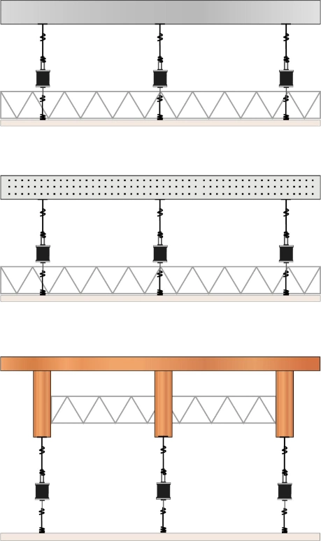 Isolation Vibration Ceiling Hangers for Suspension Structures of Buildings