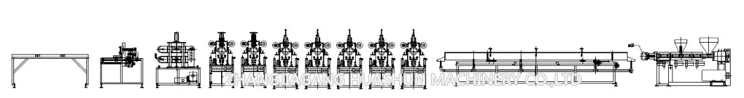 Styrofoam Skirting Board Making Extruder Machine Equipment Production Line for PS Plastic Wood Color Wall Paneling Cornice