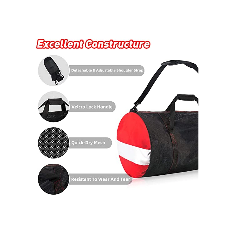 Extra Large Sport Beach Bags Sports Balls Gym Scuba Gear Tote Diving Fin Bag for Snorkeling, Rafting, and Water Sports