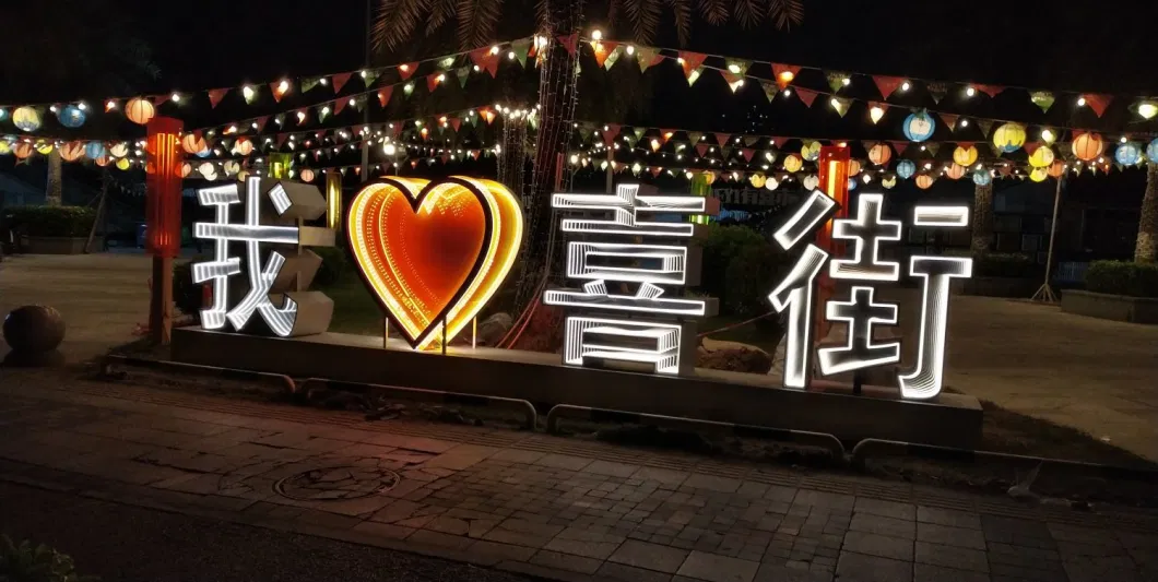 Heart-Shaped LED Programmable Signboard LED Neon Flex Sign Custom Neon Signboard