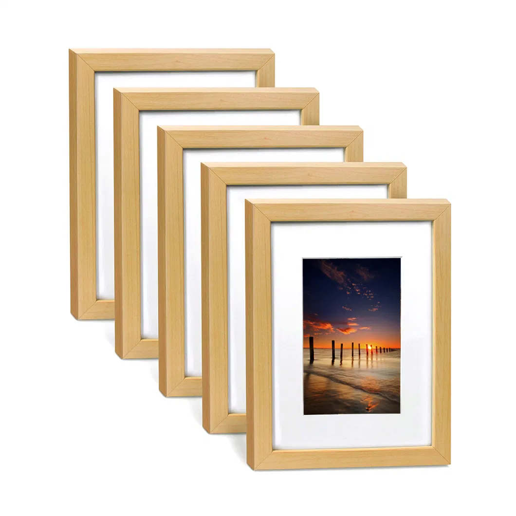 Simple Stylish 4X6 Black MDF Wooden Photo Collage Wall Frame