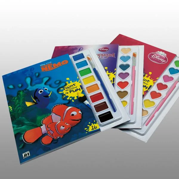 Children Crayon Color Painting Playing Book Printing