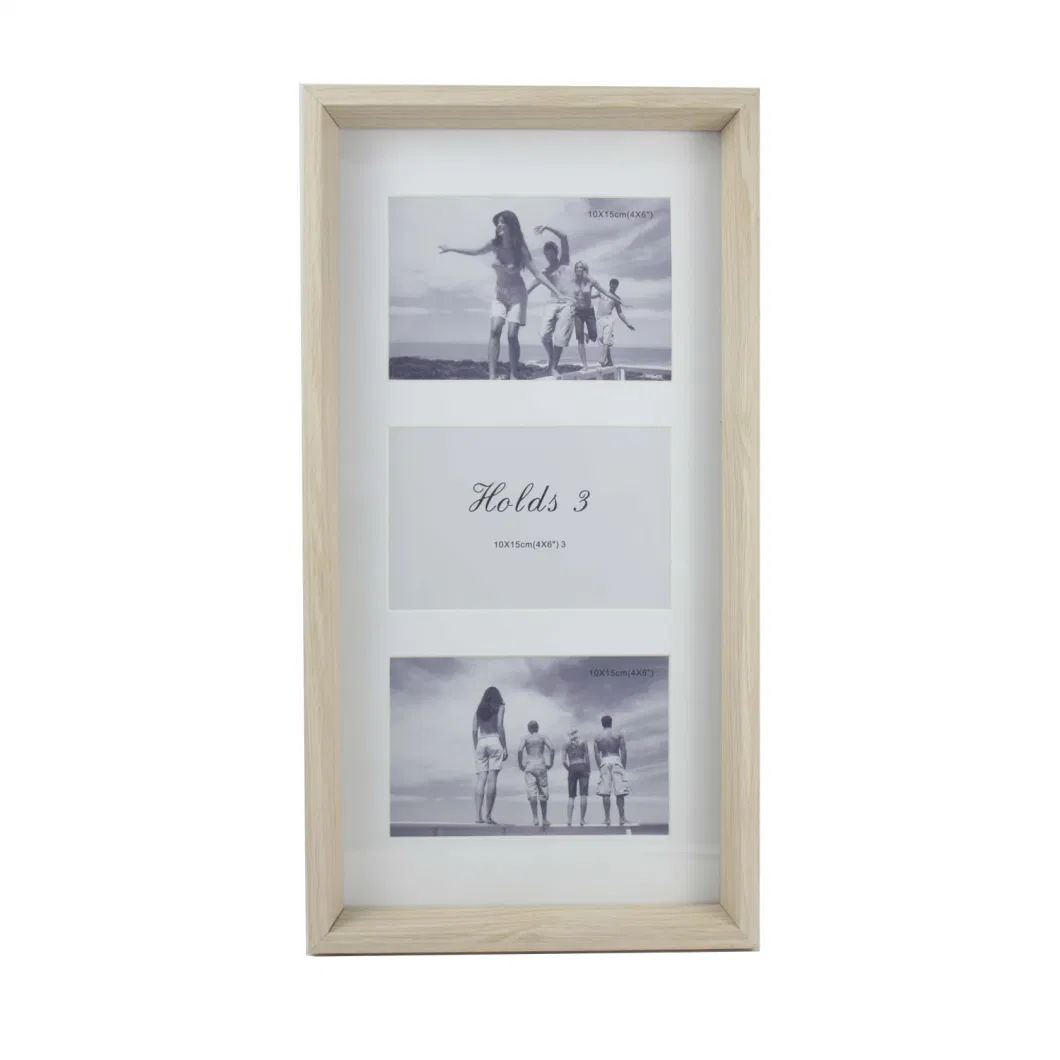 Wall Mounted Collage Photo Frame Multi Openings Picture Frame