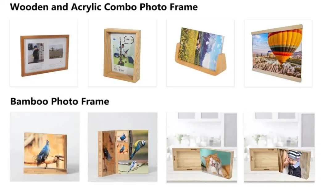 Removable Photo Frame with Restickable Picture Stickers