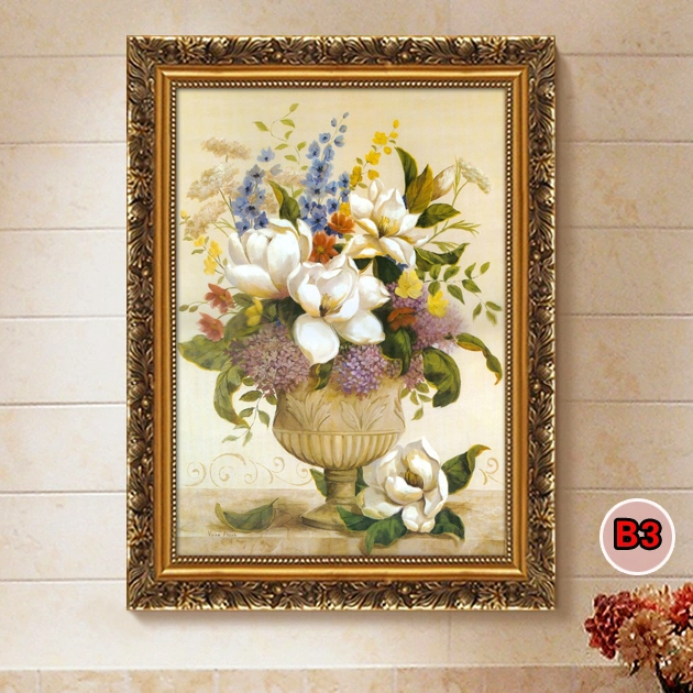 Framed Handmade Painting Flower Vase Canvases Art Abstract Painting for Home Decor Large Wall Picture Flower Oil Painting