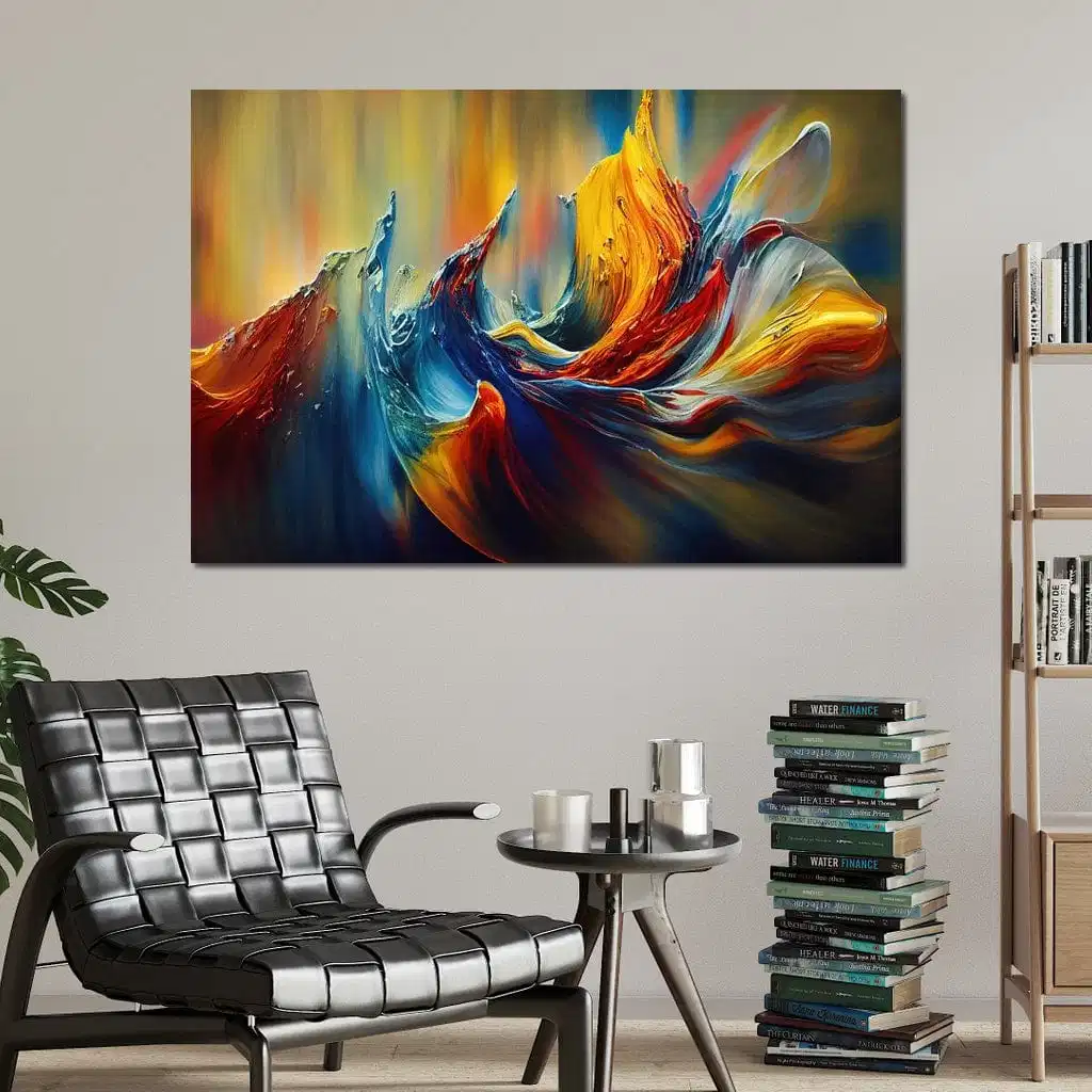 Home Decor Canvas Print Abstract Oil Painting Colorful Wall Decals Art